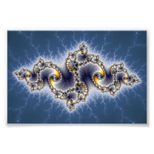 Impression Photo Julia In Blue - Art Fractal