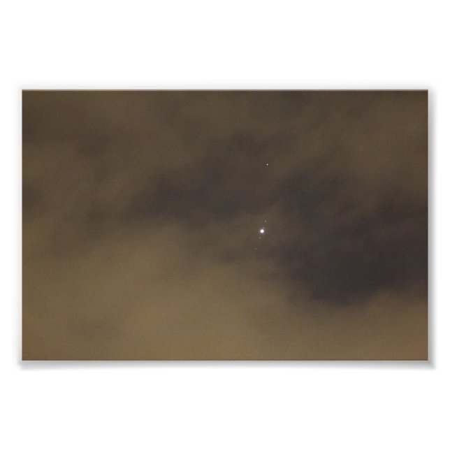 Impression Photo Jupiter et les lunes de Galilée (Devant)