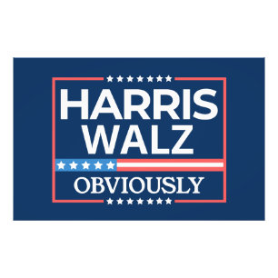 Impression Photo Kamala Harris et Tim Walz 2024