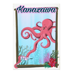 Impression Photo Kanazawa Japon affiche de voyage vintage