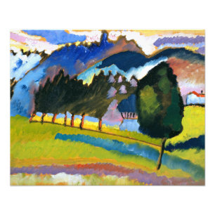 Impression Photo Kandinsky - Paysage avec collines ondulantes