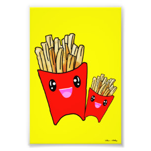 Impression Photo Kawaii French Fries Design