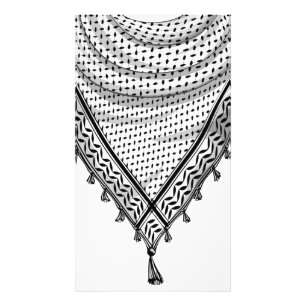 Impression Photo Keffiyeh Écharpe palestinienne tissu traditionnel