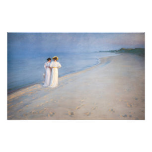 Impression Photo Kroyer - Soirée d'été sur Skagen Beach
