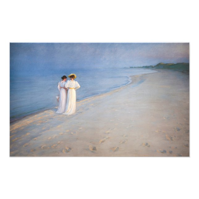 Impression Photo Kroyer - Soirée d'été sur Skagen Beach (Devant)