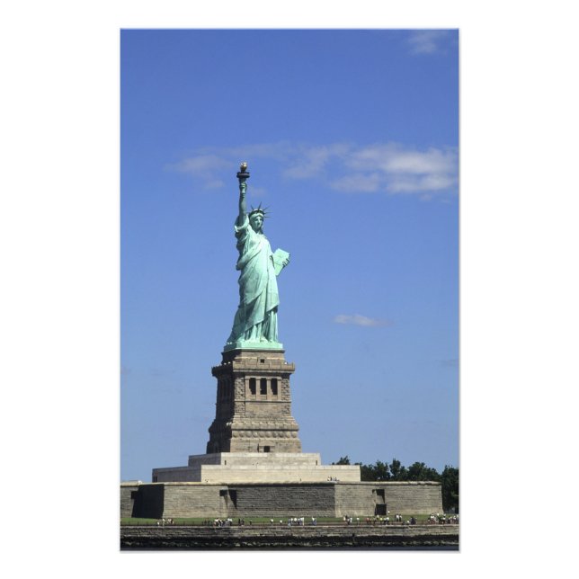 Impression Photo La beauté de la célèbre Statue de la Liberté sur (Devant)