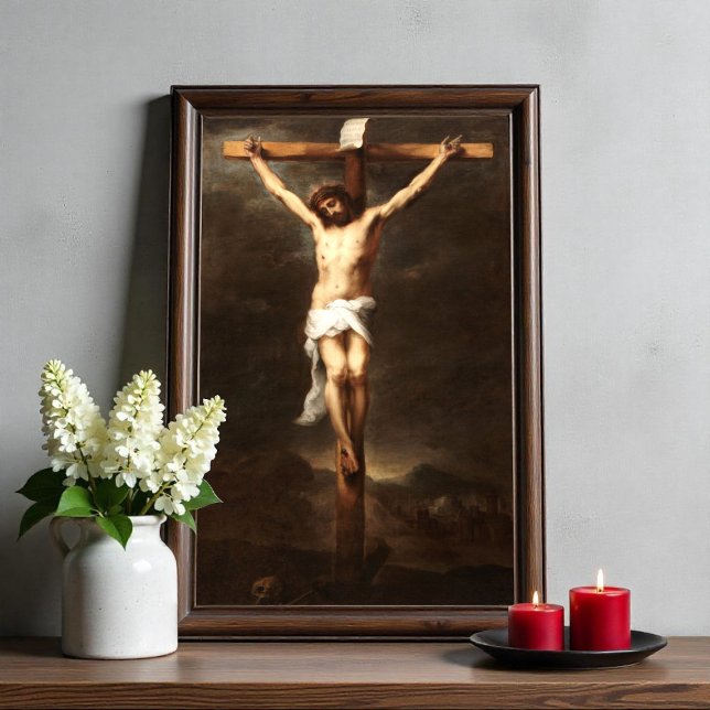 Impression Photo La Crucifixion, Bartolomé Estebán Murillo (Créateur téléchargé)