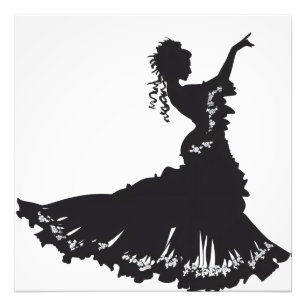 Impression Photo La danseuse Lady Silhouette