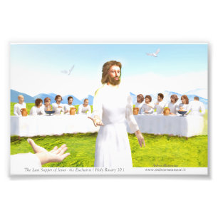 Impression Photo La Dernière Cène de Jésus - Eucharistie