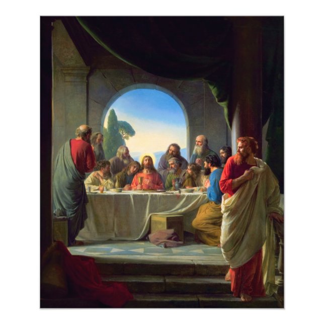 Impression Photo La Dernière soupe de Carl Bloch (Devant)