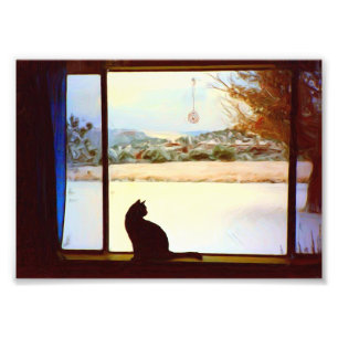 Impression Photo La fenêtre d'hiver de Tosca