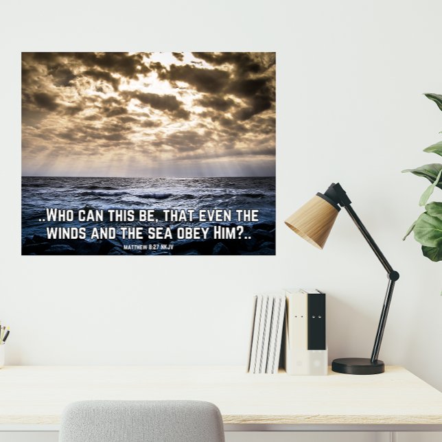 Impression Photo La Foi Chrétienne, Inspirationnelle, Il Calme La T (Christian Faith, Inspirational, He Calms The Storm Photo Print)
