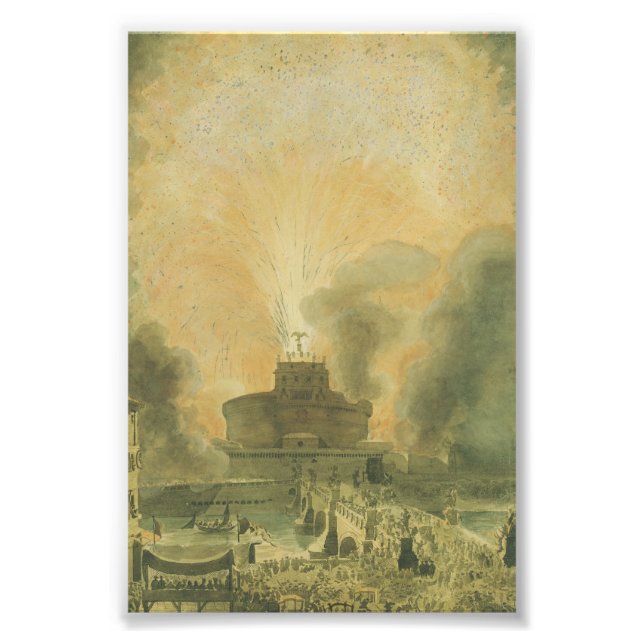 Impression Photo La Girandola au Castel Sant'Angelo (Devant)