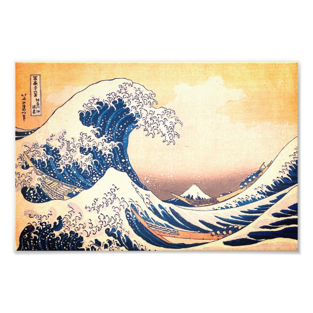 Impression Photo La Grande Vague Au Large De Kanagawa (Devant)