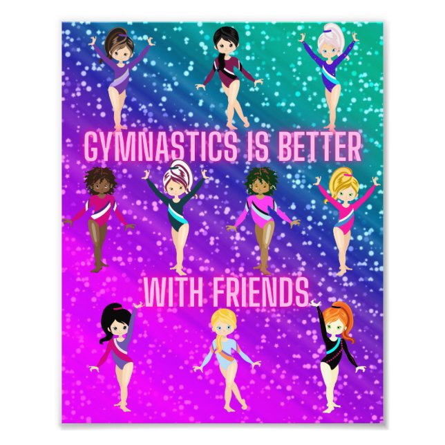 Impression Photo La Gymnastique Est Mieux Avec Les Amis Super Spark (Devant)