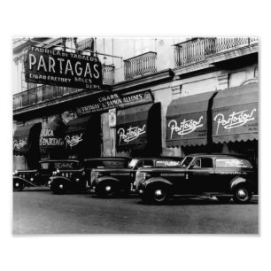 Impression Photo La Havane Partagas rétro 1957