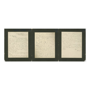 Impression Photo La lettre célèbre de Lincoln vers Greeley