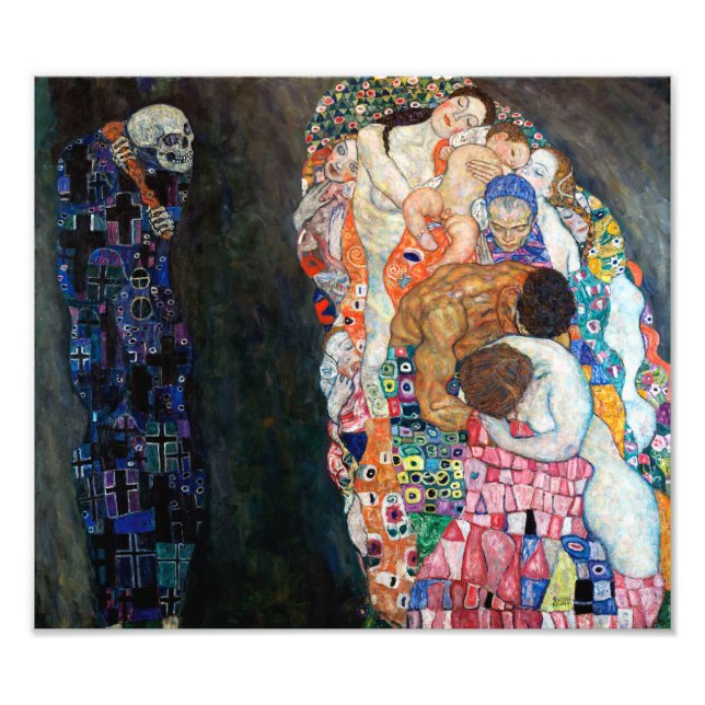 Impression Photo La mort et la vie | Gustav Klimt | (Devant)