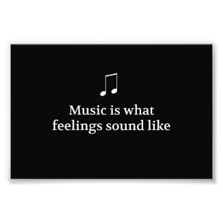 Impression Photo La Musique Est Ce Que Ressemblent Les Sentiments