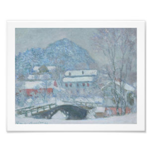 Impression Photo La Norvège de Sandviken dans la neige