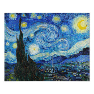 Impression Photo La nuit étoilée de Vincent Van Gogh