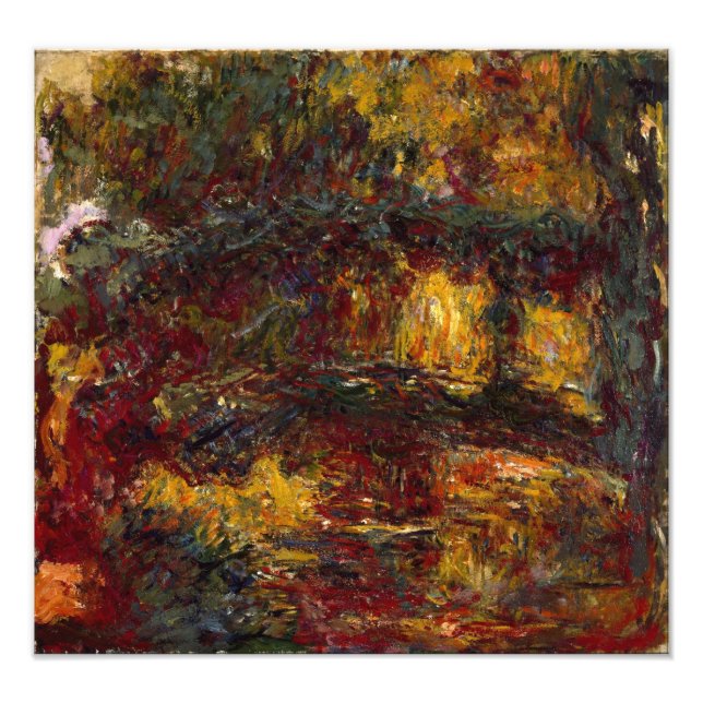 Impression Photo La passerelle japonaise, Giverny par Claude Monet (Devant)
