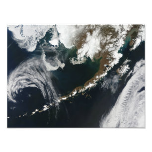Impression Photo La péninsule d'Alaska et les îles Aléoutiennes