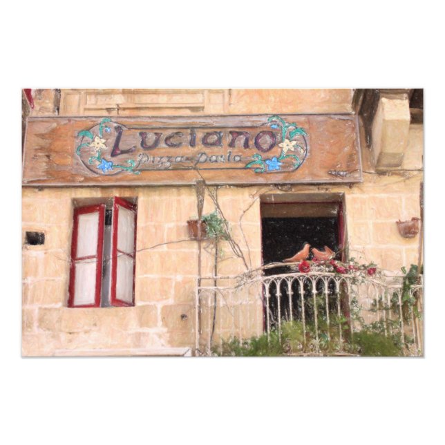 Impression Photo La pizza de Luciano (Devant)