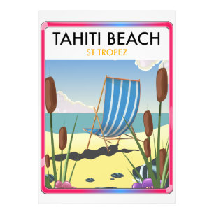 Impression Photo La plage de Tahiti st tropez