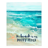 La Plage Est Mon Endroit Heureux Starfish Ocean Wa
