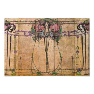Impression Photo La Reine de la Mai par Margaret Macdonald Mackinto