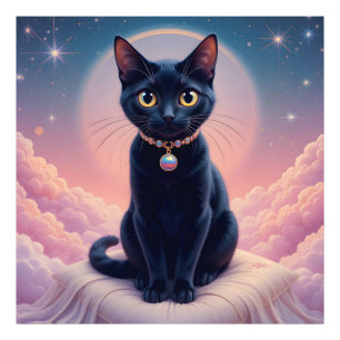 Impression Photo La Reine Du Paradis Des Chats Noirs