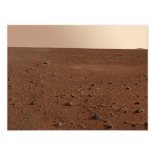 Impression Photo La surface rocheuse de Mars