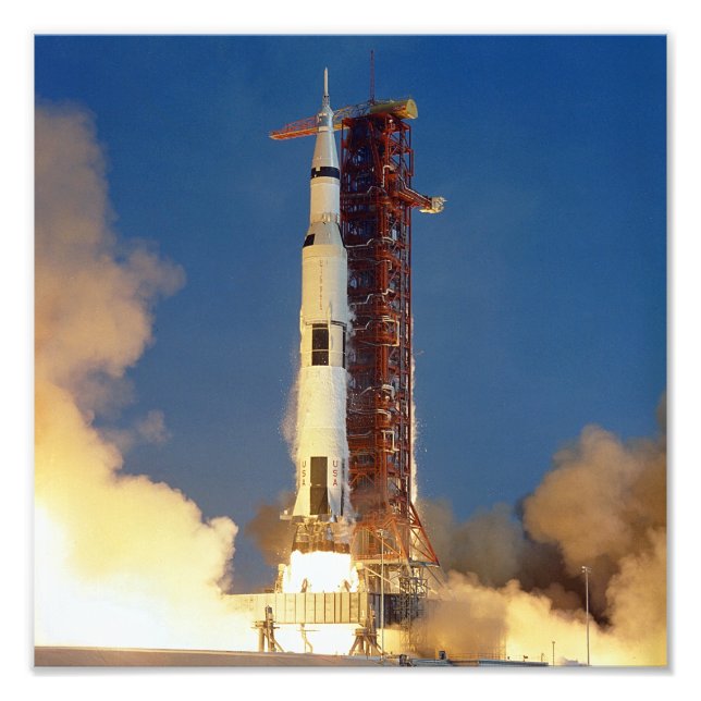 Impression Photo La Terre tremble pendant que Saturne V Blade Skywa (Devant)