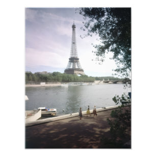 Impression Photo La Tour Eiffel. Paris, vers 1960.