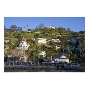 Impression Photo La ville d'Avalon sur l'île de Catalina,
