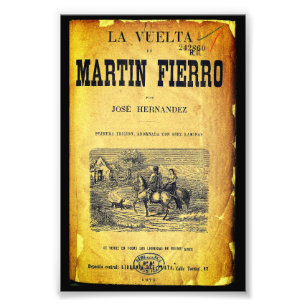 Impression Photo La Vuelta de Martín Fierro (Couverture, 1879, prem