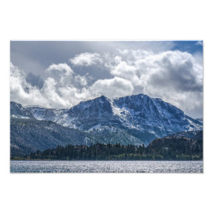 Impression Photo Lac June et Carson Peak avec tempête imminente