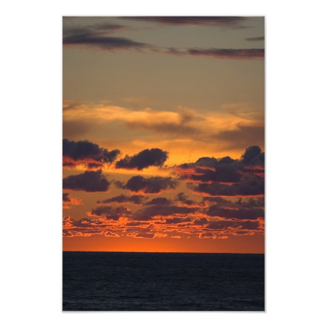 Impression Photo Lac Michigan Sunset, Ludington, Michigan (Devant)