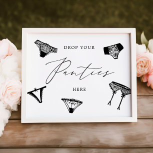 Impression Photo Lâchez vos culottes Lingerie Shower de mariage