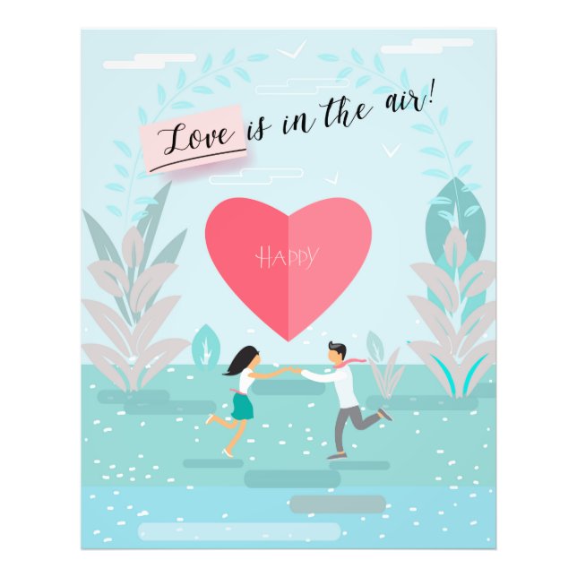 Impression Photo "L'amour est dans l'air !" Couple amoureux moderne (Devant)