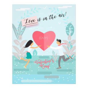 Impression Photo "L'amour est dans l'air !" Heureuse Sainte-Valenti