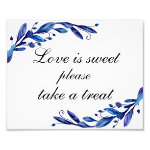 Impression Photo L'amour est doux, prenez une friandise poster. Mar