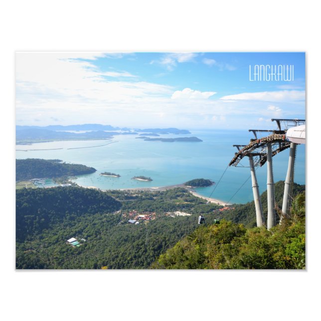 Impression Photo Langkawi Cable Car Aeriel View Travel Souvenir (Devant)