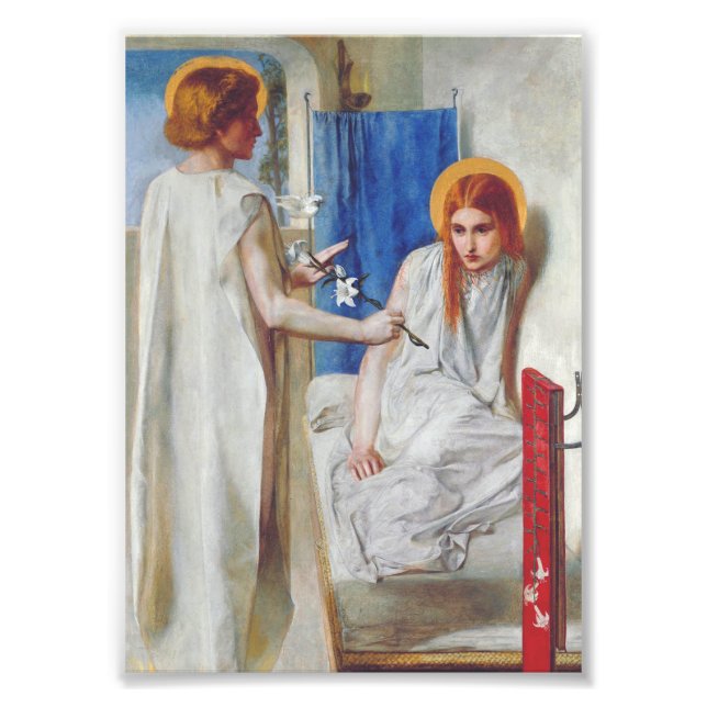 Impression Photo L'Annonciation de Dante Gabriel Rossetti (Devant)