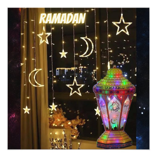 Impression Photo lanterne du Ramadan. (Devant)