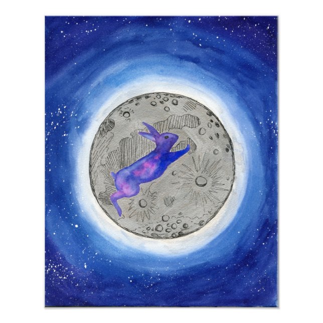 Impression Photo Lapin Lune (Devant)