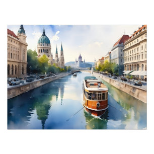 Impression Photo L'aquarelle de Budapest