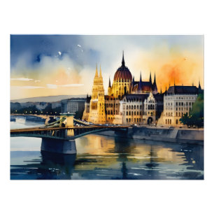 Impression Photo L'aquarelle de Budapest