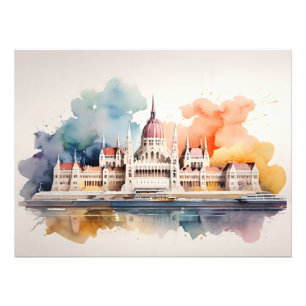 Impression Photo L'aquarelle de Budapest